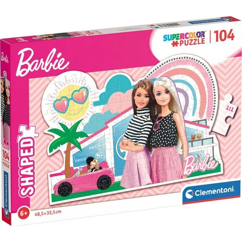 Clementoni Barbie Pink Floor Puslespil – 104 Brikker