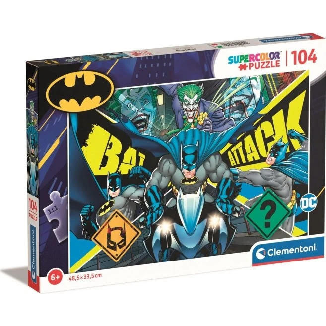 Clementoni Batman Super Color Puslespil 104 Brikker