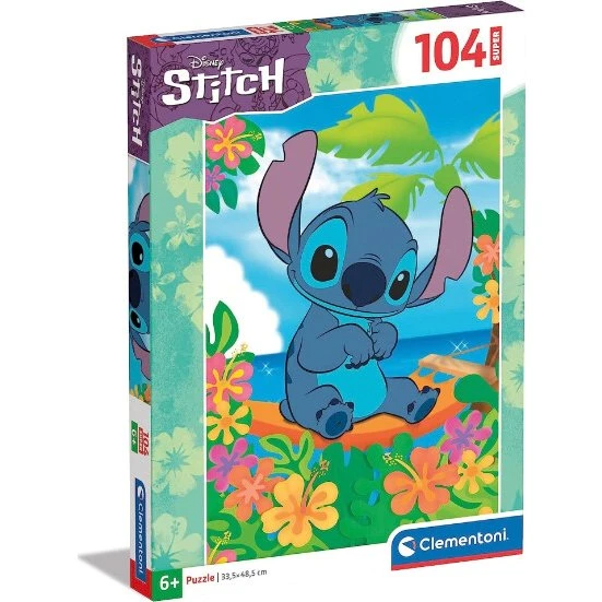 Clementoni Stitch Puslespil 104 Brikker - SuperColor