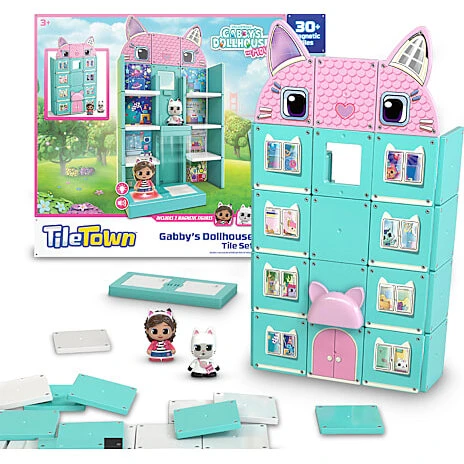 Tile Town Gabbys Dukkehus legesæt med lydaktiveret actionfigur