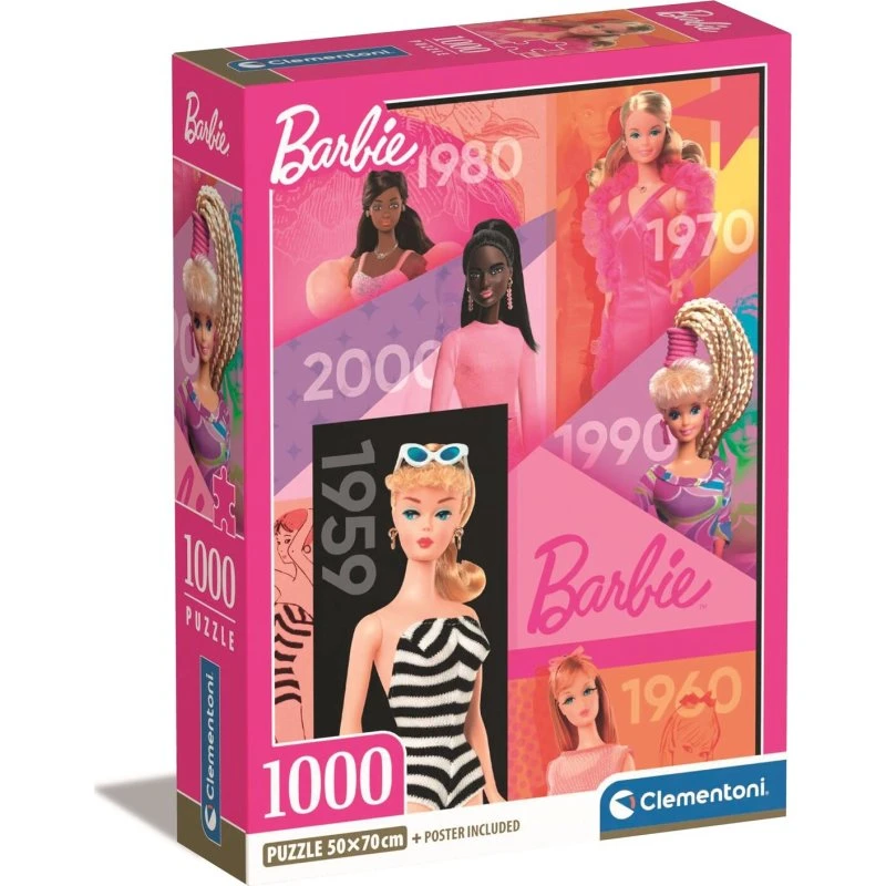 Clementoni Barbie Puslespil 1000 Brikker