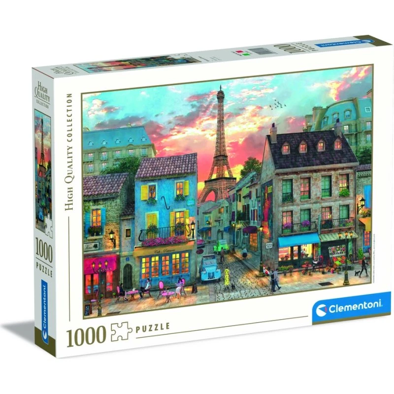 Clementoni Puslespil Streets of Paris 1000 brikker