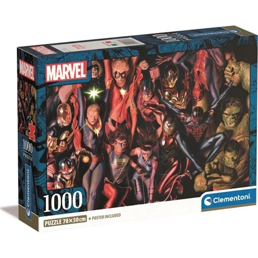 Clementoni Marvel The Avengers Puslespil, 1000 Brikker