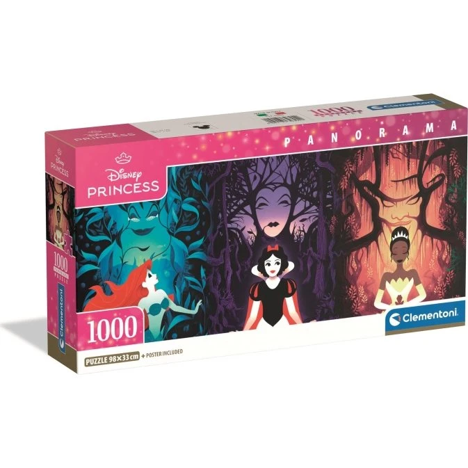 Clementoni Disney Prinsesse Panorama Puslespil, 1000 brikker