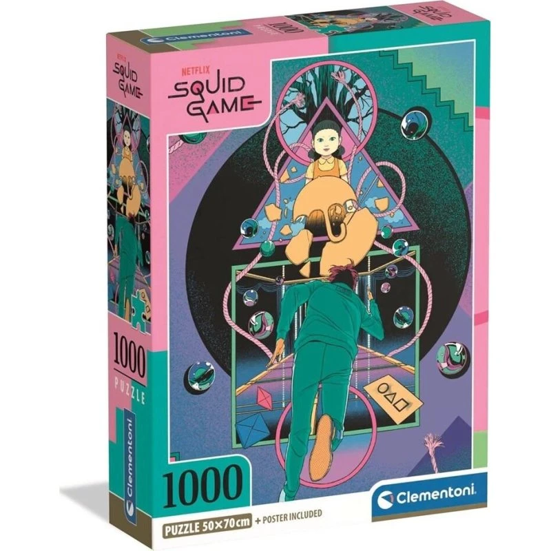 Clementoni Squid Game Puslespil 1000 Brikker