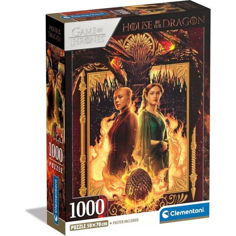 Clementoni House of the Dragon 1000 Brikker Puslespil