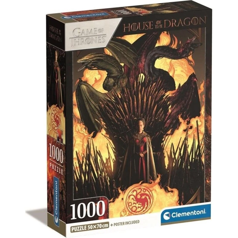 Clementoni House of the Dragon 1000 Brikker Puslespil