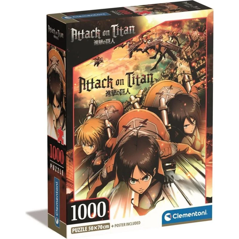Clementoni Compact Attack on Titan 1000 brikker