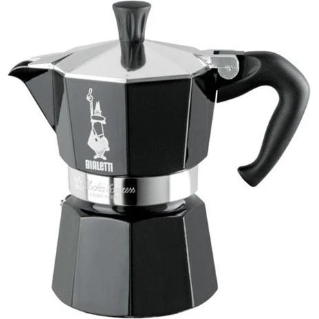 Bialetti Moka Express, 3 kopper, sort