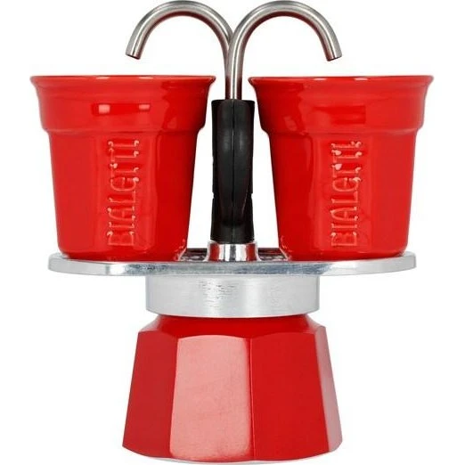 Bialetti Mini Express Rød 2 Kopper, 90 ml