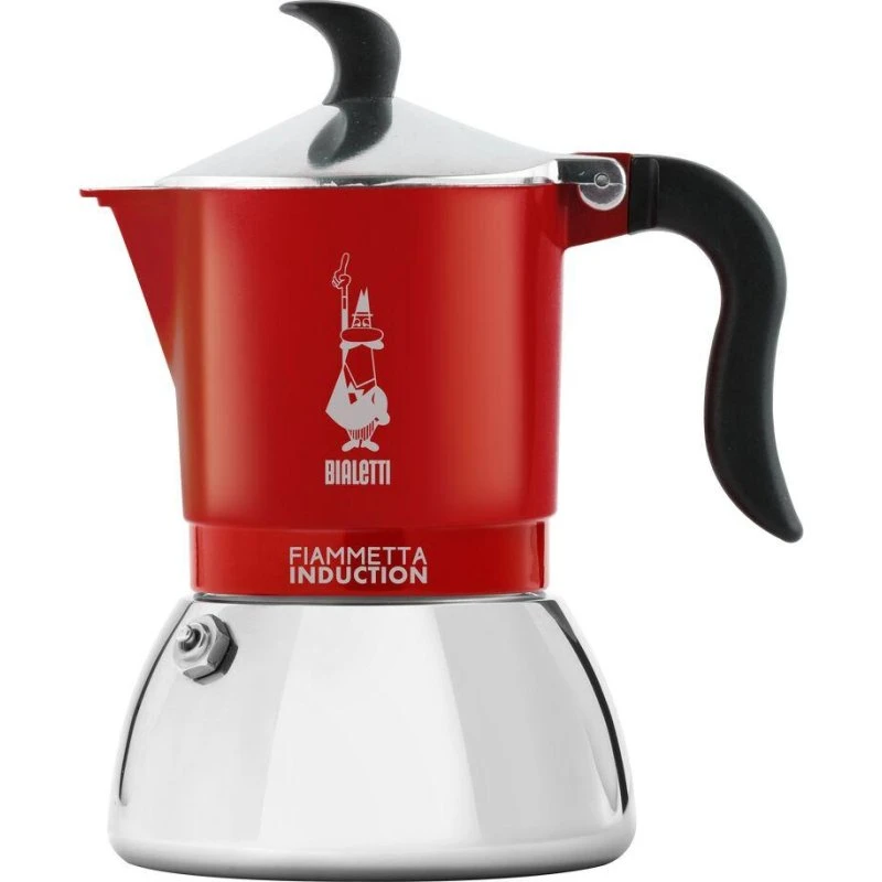 Bialetti Fiammetta Induction Mokkakande, 2 Kopper, Rød