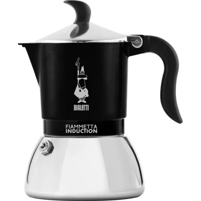 Bialetti Fiammetta Induktion Mokkakande 2 Kopper, Sort