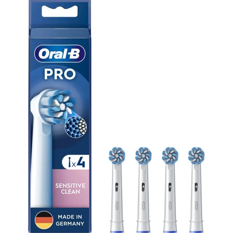 Oral-B Sensitive Clean Tandbørstehoveder 4 stk Hvid