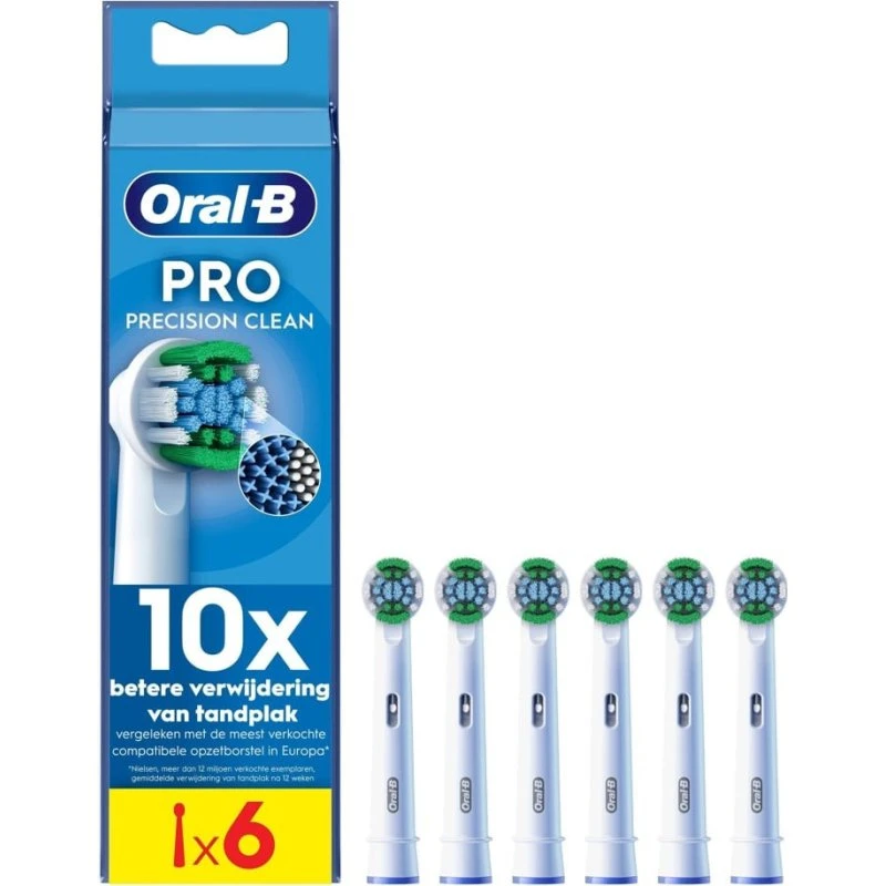 Oral-B Pro Precision Clean Tandbørstehoveder 6 stk Hvid