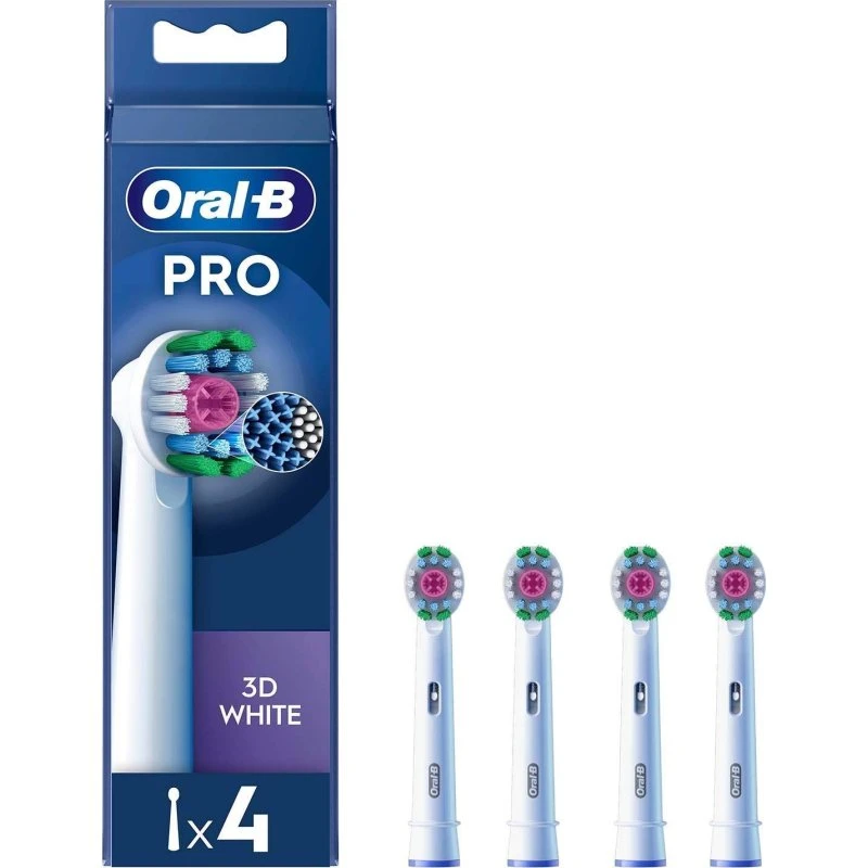 Oral-B 3D White Tandbørstehoveder 4 stk. Hvid