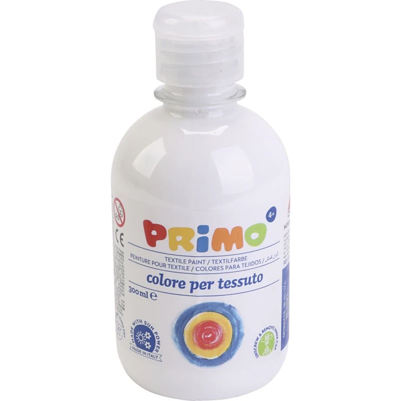 Tekstilmaling - Hvid - 300 ml