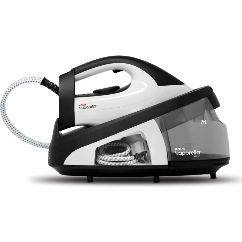 Polti Vaporella Simply VS20.20 1,5L, 2200W, Keramisk Strygesål - Sort/Hvid