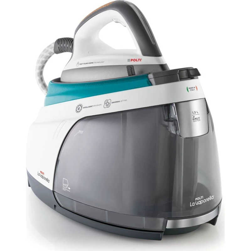 Polti Vaporella XT110C Dampstrygejern med Station, 1,5L, 2350W, Grå/Blå/Hvid