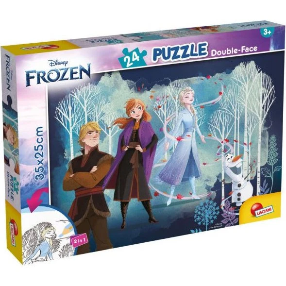 Lisciani Dobbeltsidet Puslespil Frozen 2, 24 Brikker