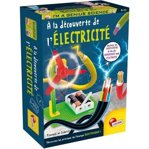 JAG ÄR ETT GENI POCKET - Elektricitetsvidenskabskit for børn fra 8 år