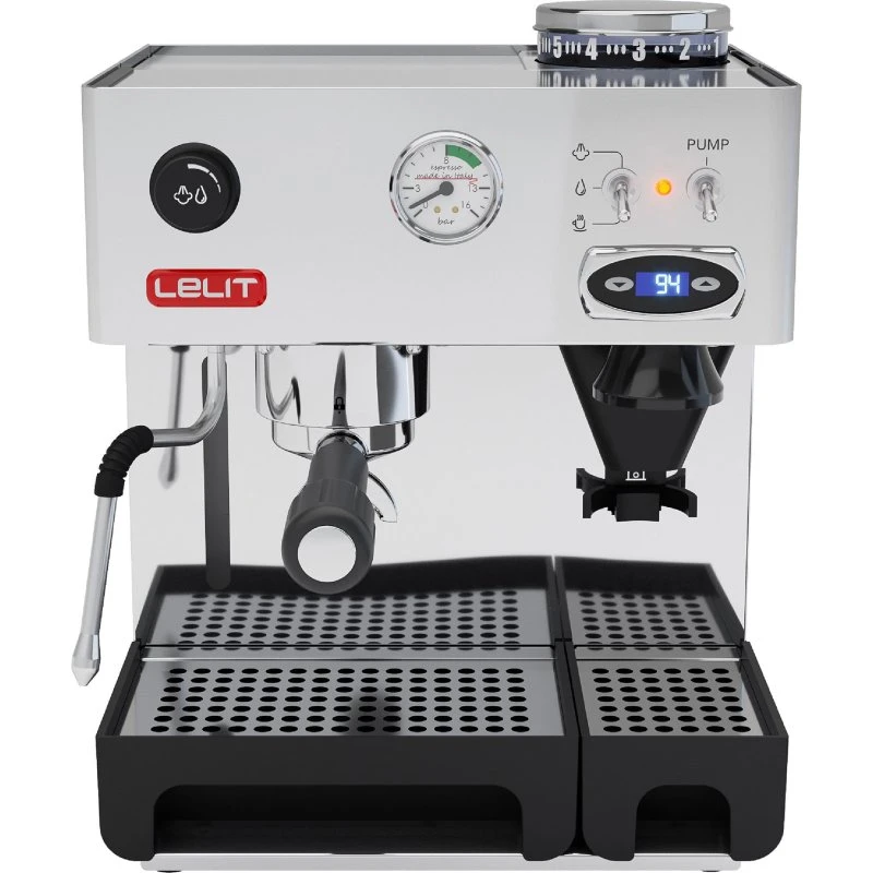 Lelit Anita PL042TEMD Espressomaskine med Kværn, Sølv