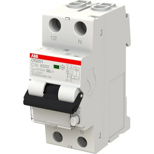 ABB DS201 HPFI Kombiafbryder C 1P+N 10A