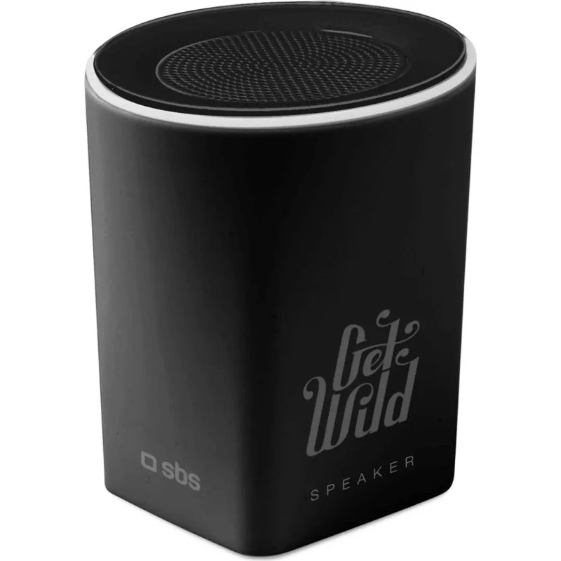 SBS Wild Portable Bluetooth-højttaler, Sort, 3W