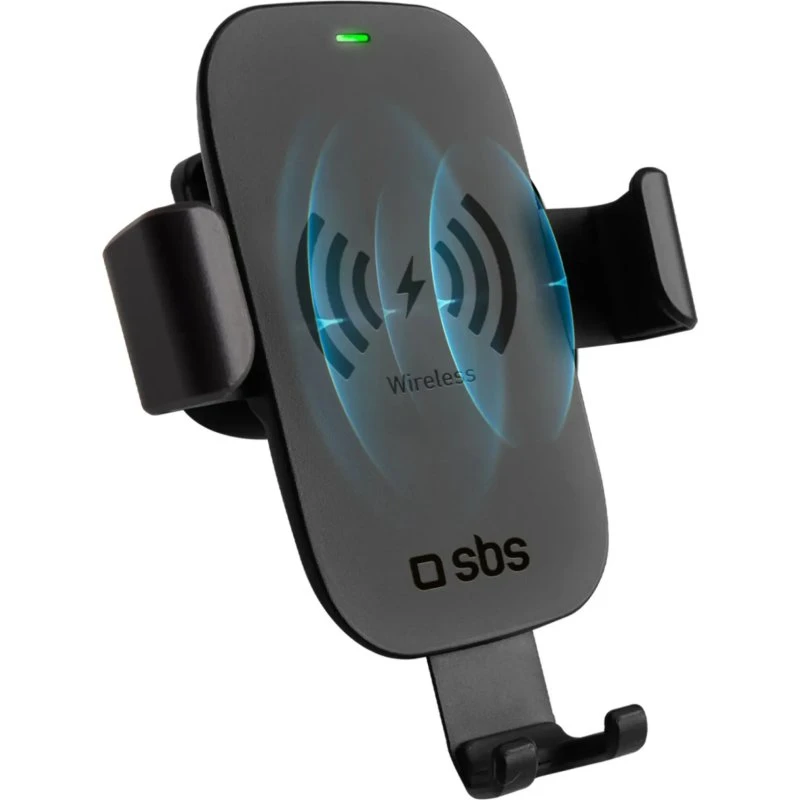 SBS Mobilholder med 10W Trådløs Opladning - Sort