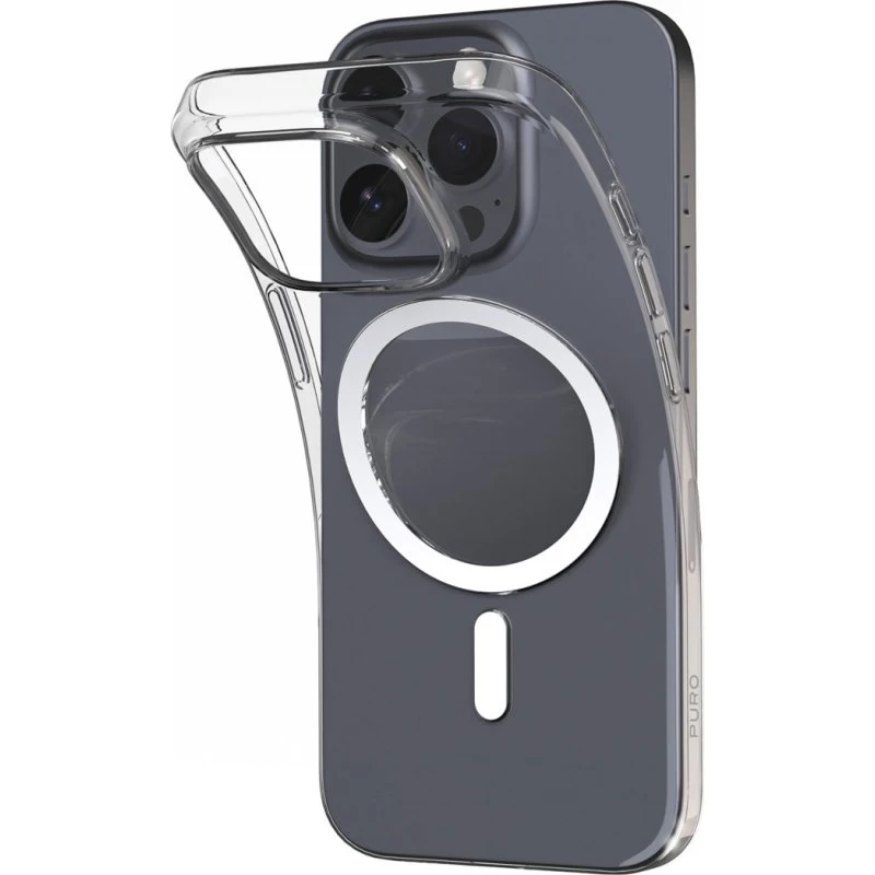 Puro 0.3 Nude Mag Transparent Bagage til iPhone 16 Pro Max