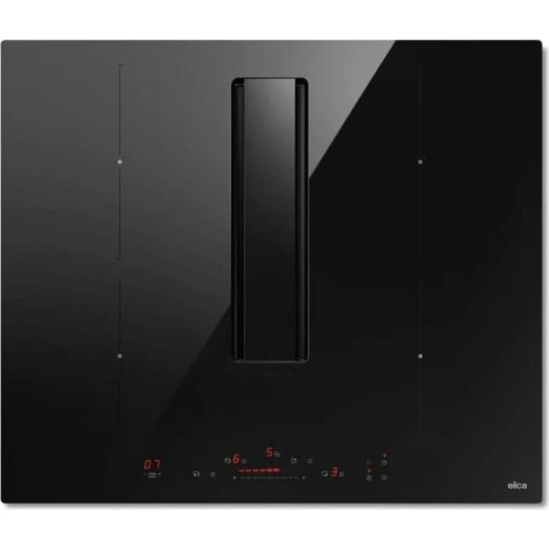 Elica NikolaTesla Alpha B 60 cm Induktionskogeplade, Sort, 7400 W