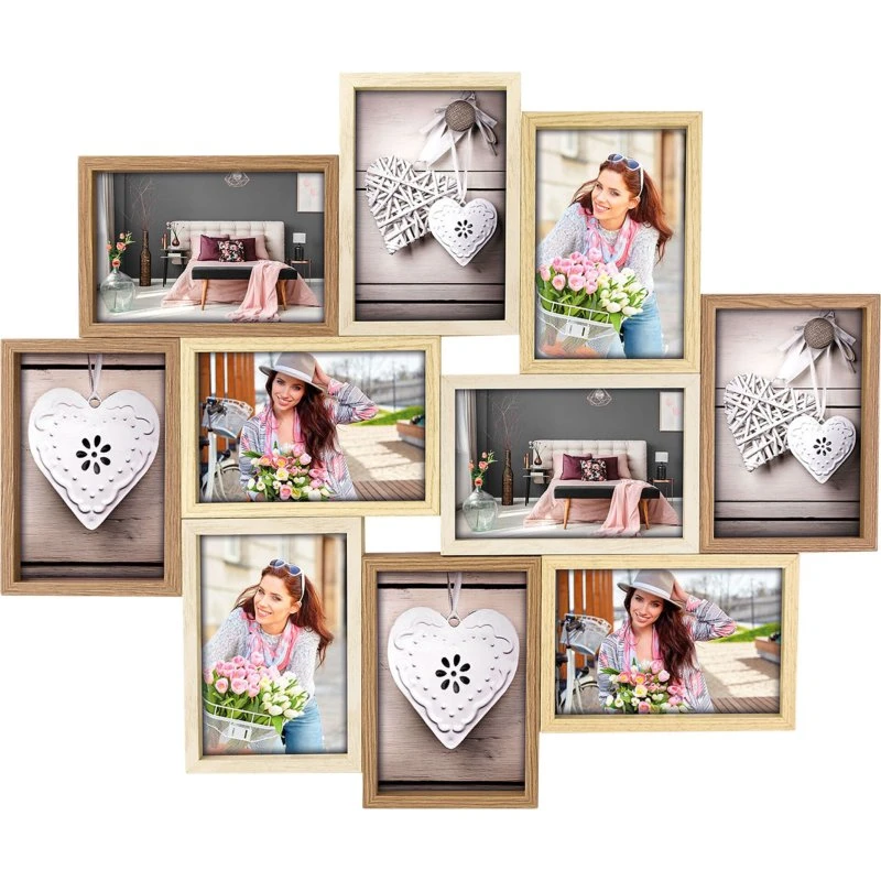 ZEP TY091 Multi Billedramme Beige, Brun, Hvid