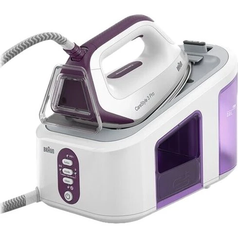 Braun CareStyle 3 Pro IS 3155 Dampstrygejern 2400W Lilla Hvid