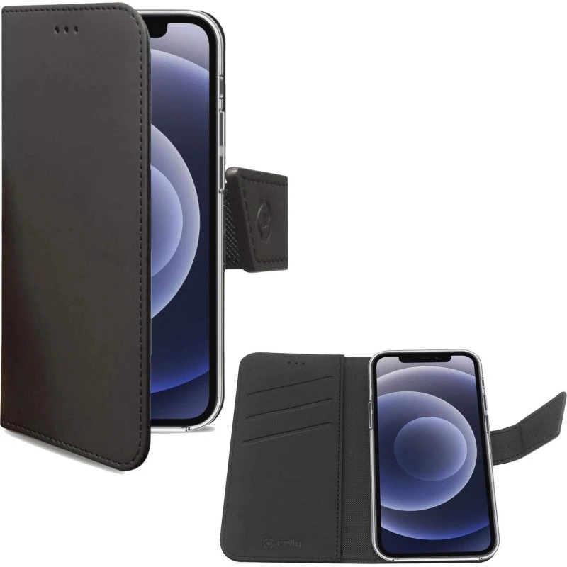 Celly Wally Flipcover iPhone 13 Pro Sort