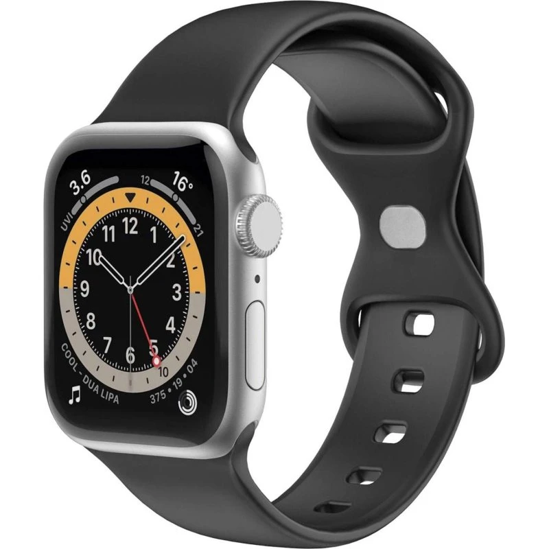 Celly Silikone Armbånd til Apple Watch 38/40/41mm, Sort