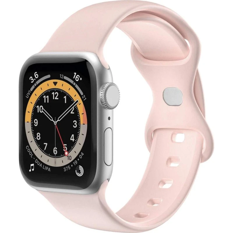 WBANDSIL Armbånd til Apple Watch 38/40/41mm Rosa Silikone