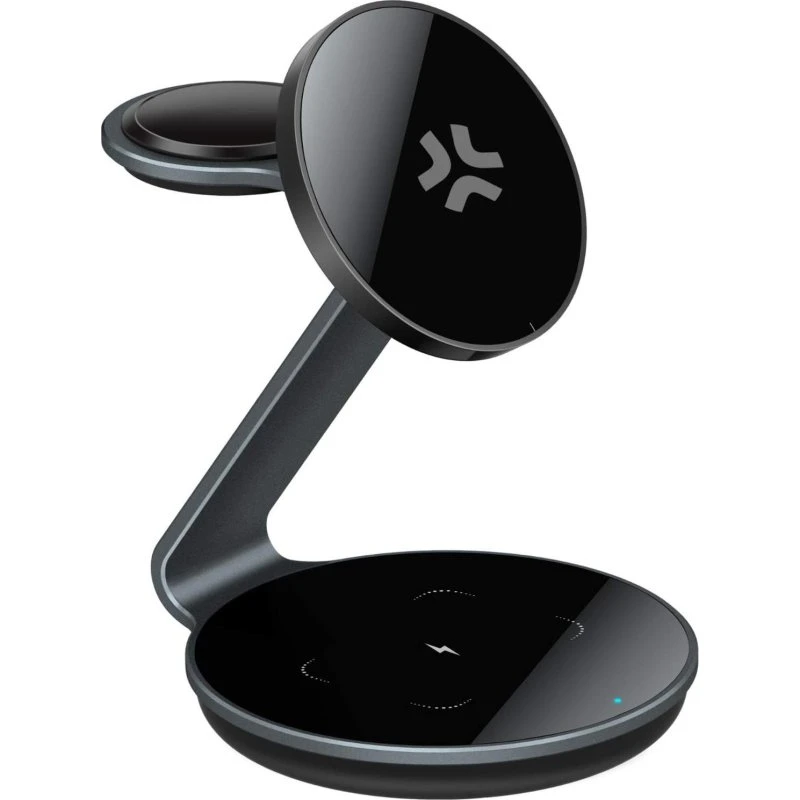 Celly MAGSTAND3IN1EVO 3-i-1 Magnetisk Trådløs Oplader 15W Sort