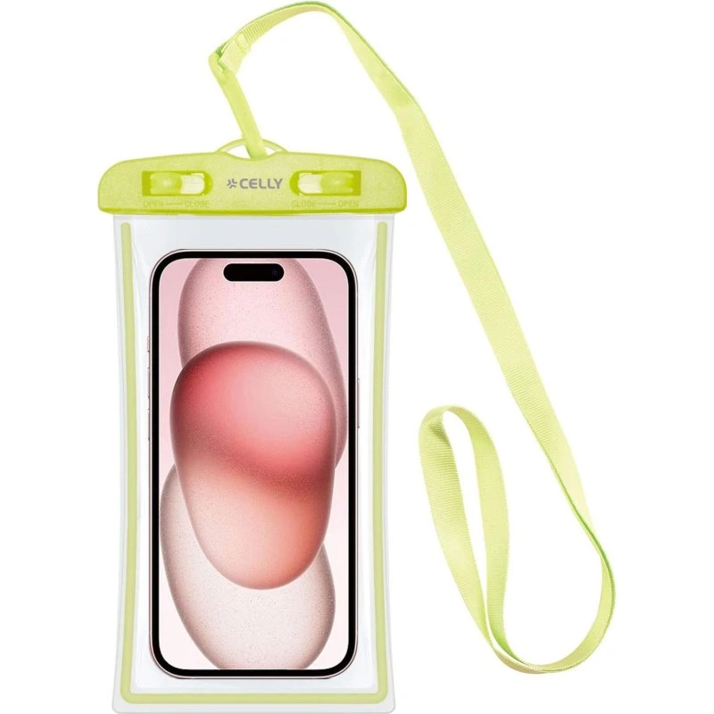 Celly Splashbag IPX8 Vandtæt Taske 6,5" Grøn