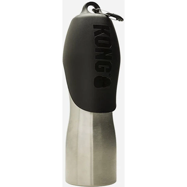 KONG H2O Rustfri Vandflaske Til Hund 280 ml – Sort