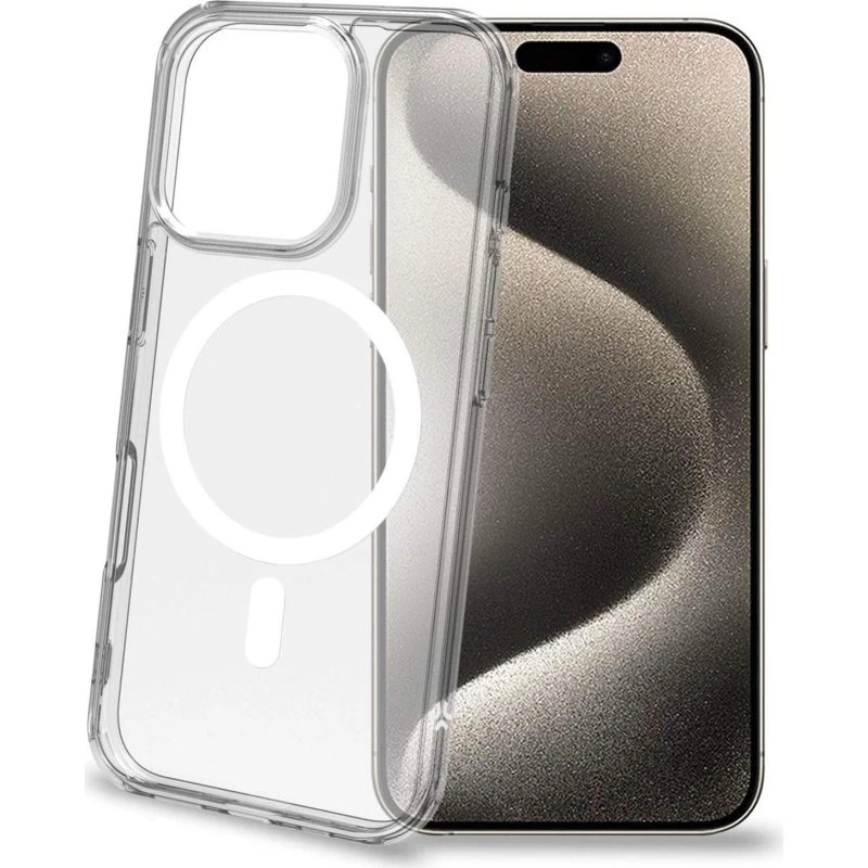 Gelskinmag TPU Cover MagSafe-kompatibelt iPhone 16 Pro Transparent