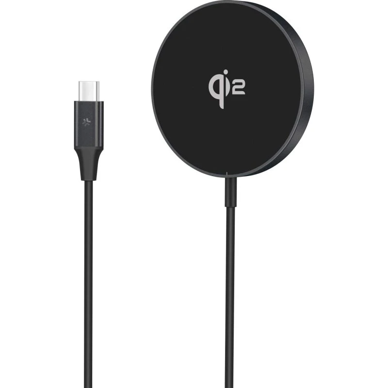 ESR HaloLock Qi2 Mini Trådløs Oplader 15W, MagSafe-kompatibel, Sort