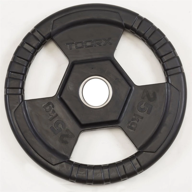 Toorx Vægtskive Gummi 25 kg – Olympisk Standard