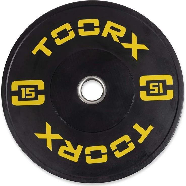 Toorx Bumperplate 15 kg – Stærk, støddæmpende og holdbar