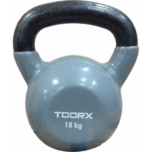 Toorx Vinyl Kettlebell 18 kg – Grå