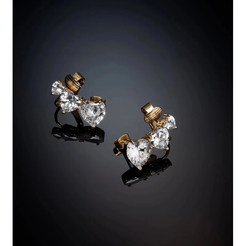 Chiara Ferragni Infinity Love Hjerte Silver Øreringe