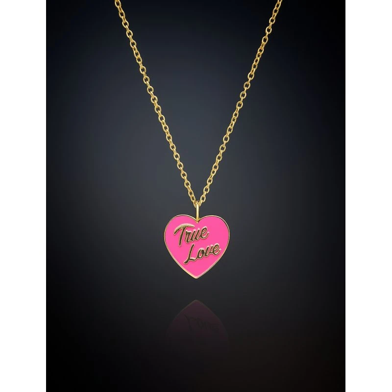 Chiara Ferragni True Love Pink Hjerte Halskæde 38-42 cm