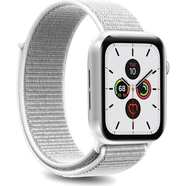 Puro Apple Watch Band 42-44mm Hvid Nylon S/M & M/L