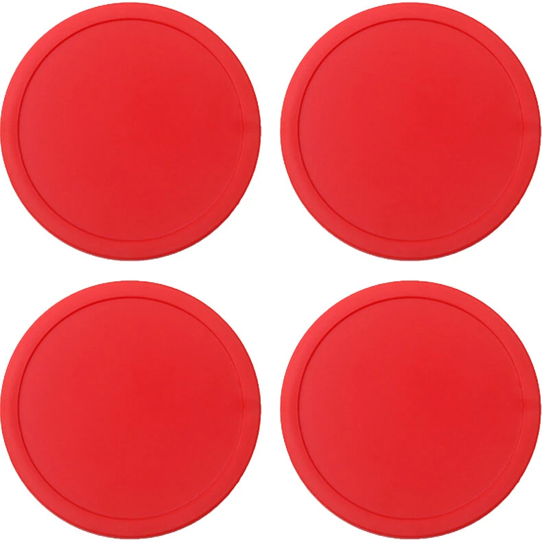 Universal 4-pak luft-hockey pucke 2,95 tommer blå/rød