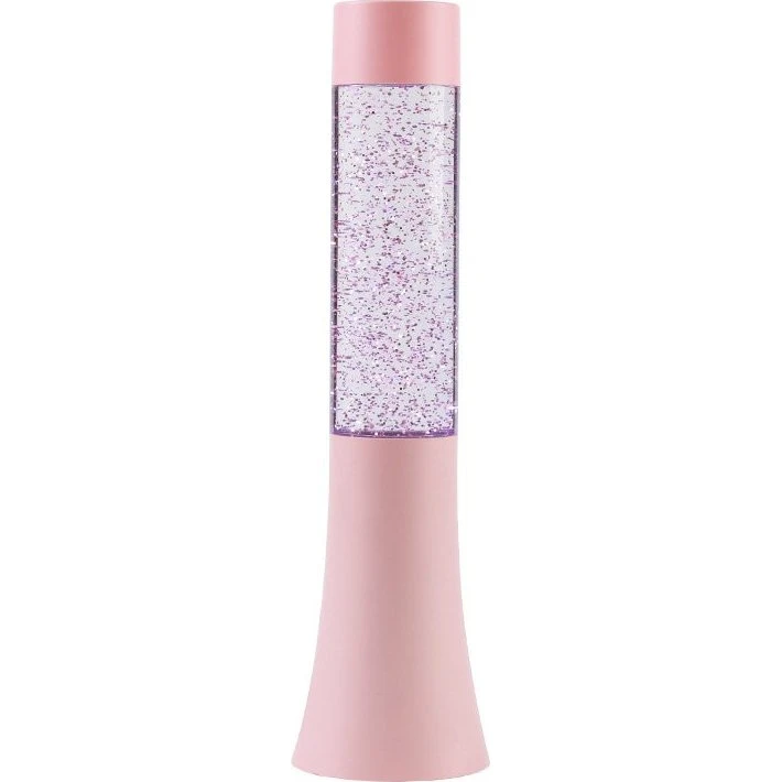 iTotal Glitter Flare Lavaampe 33,5 cm Pastel Pink