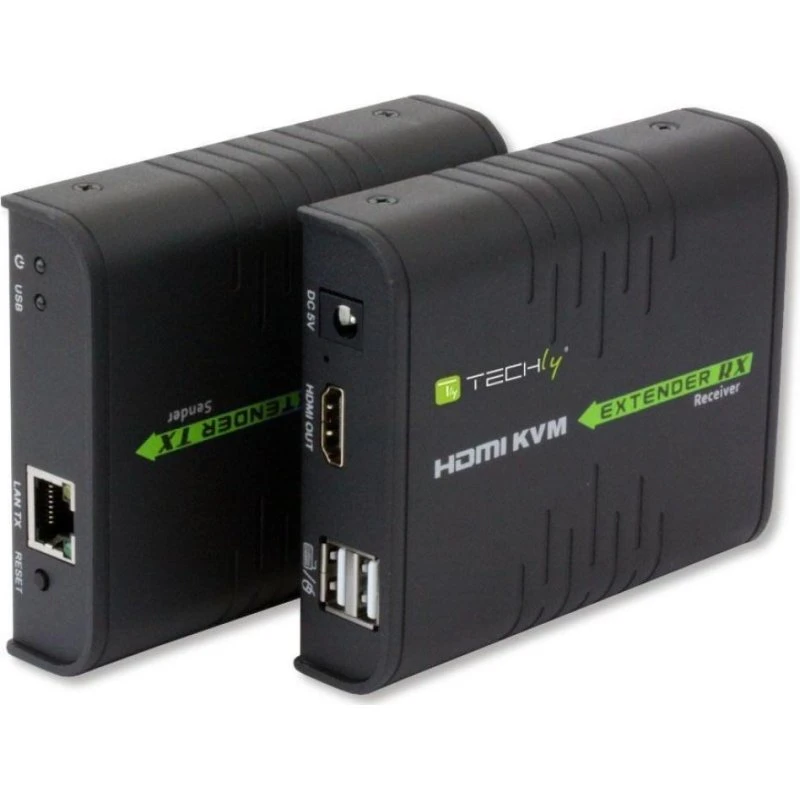 TECHly IDATA HDMI-KVM2 120m KVM Extender over Netværk