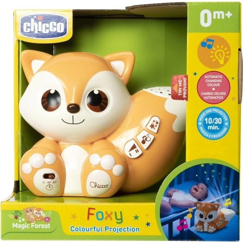 Chicco Foxy Farverig Projektor med 3 Melodier